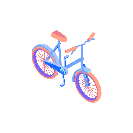 自転車の無料イラスト